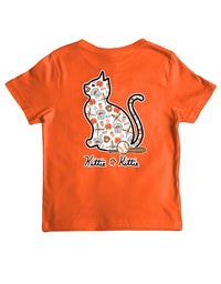 BASEBALL KITTIE, ORANGE AND BLACK, YOUTH SS - Puppie Love