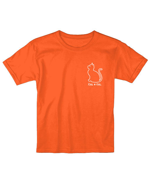 BASEBALL KITTIE, ORANGE AND BLACK, YOUTH SS - Puppie Love