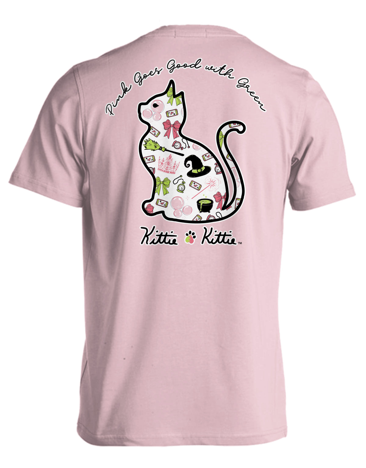 PINK AND GREEN KITTIE