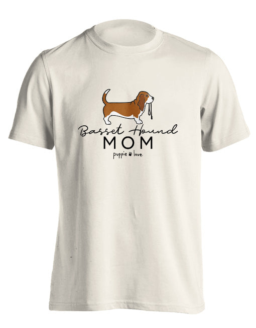 BASSET HOUND MOM (RED & WHITE) IVORY / XXL