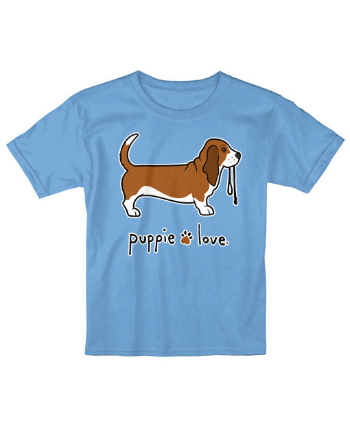 BASSET HOUND PUP (RED & WHITE), YOUTH SS - Puppie Love