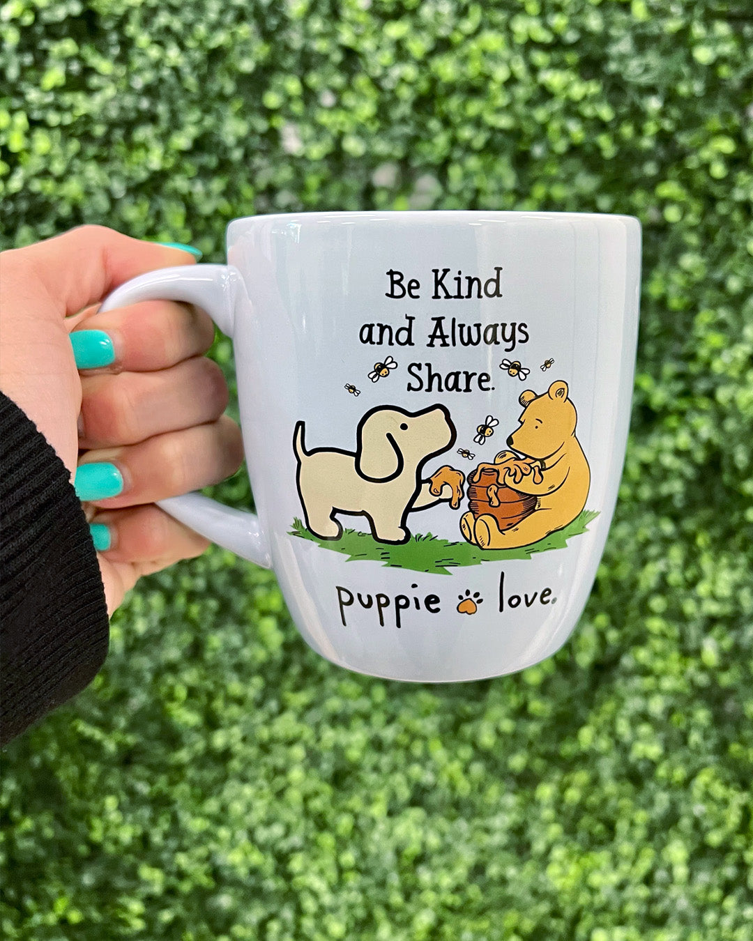 BE KIND AND ALWAYS SHARE PUP MUG - Puppie Love