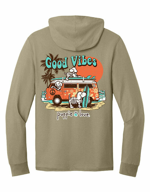 BEACH BUS SKELETON PUPS, ADULT HOODIE TEE – Puppie Love BEACH BUS SKELETON PUPS, ADULT HOODIE TEE – Puppie Love