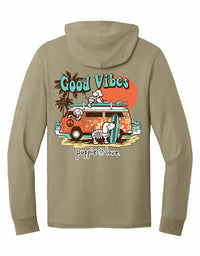BEACH BUS SKELETON PUPS, ADULT HOODIE TEE - Puppie Love