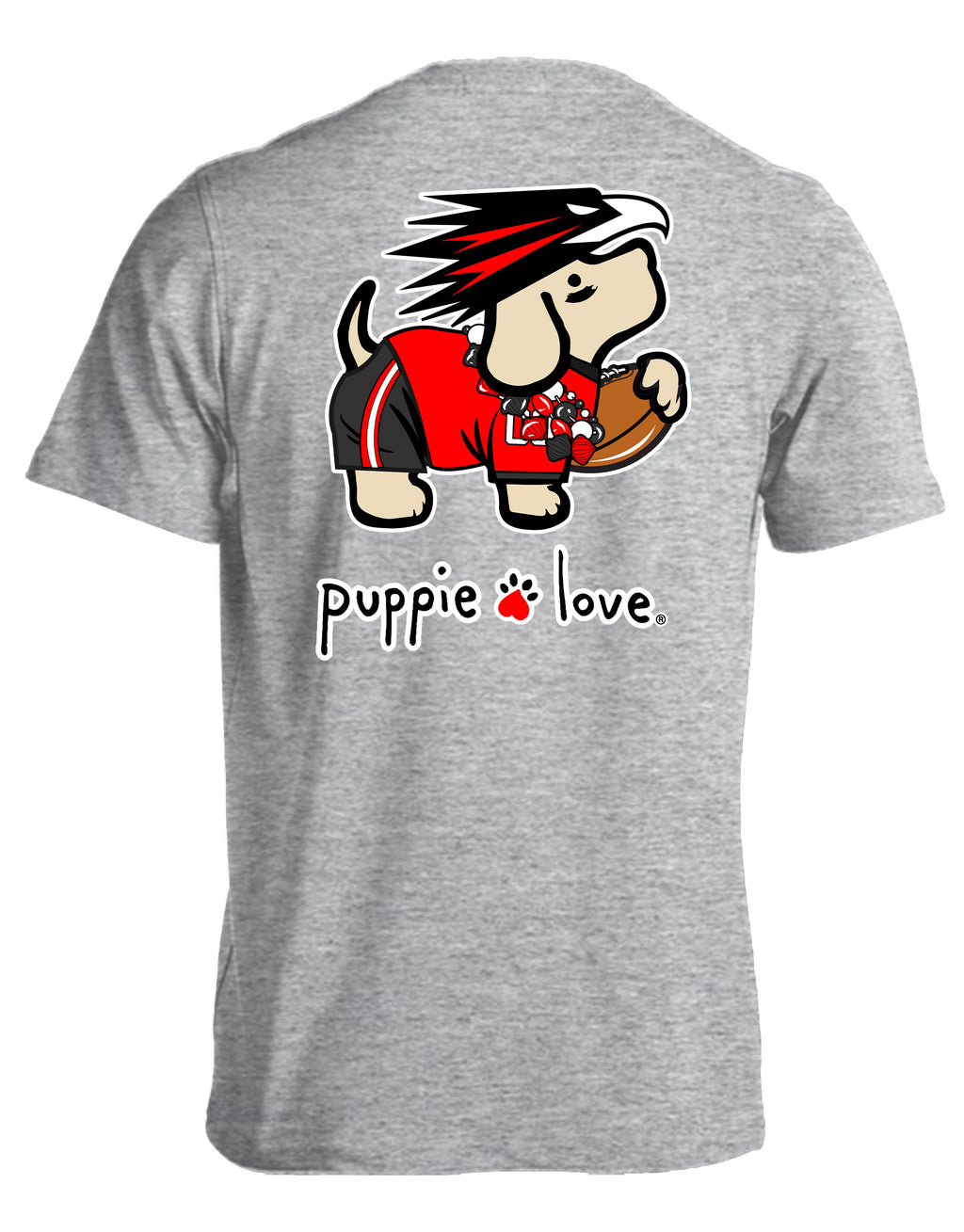 BLACK AND RED MASCOT PUP (PRINTED TO ORDER) - Puppie Love