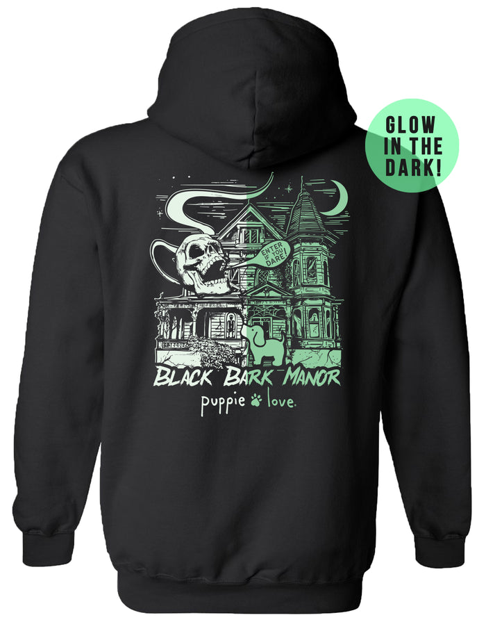 BLACK BARK MANOR PUP, ADULT HOODIE - Puppie Love