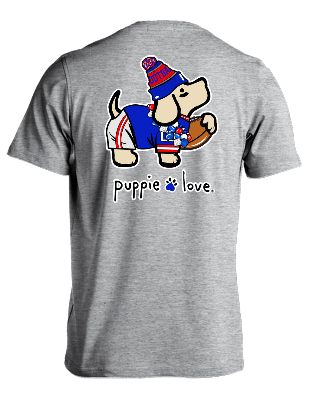 BLUE, RED, AND WHITE MASCOT PUP - Puppie Love