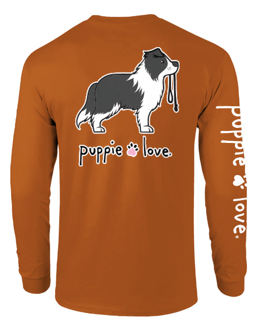 BORDER COLLIE PUP (BLACK & WHITE), ADULT LS - Puppie Love