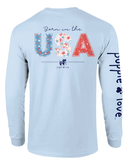 BORN IN THE USA, ADULT LS - Puppie Love