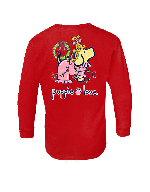 CHRISTMAS PJS PUP, YOUTH LS - Puppie Love