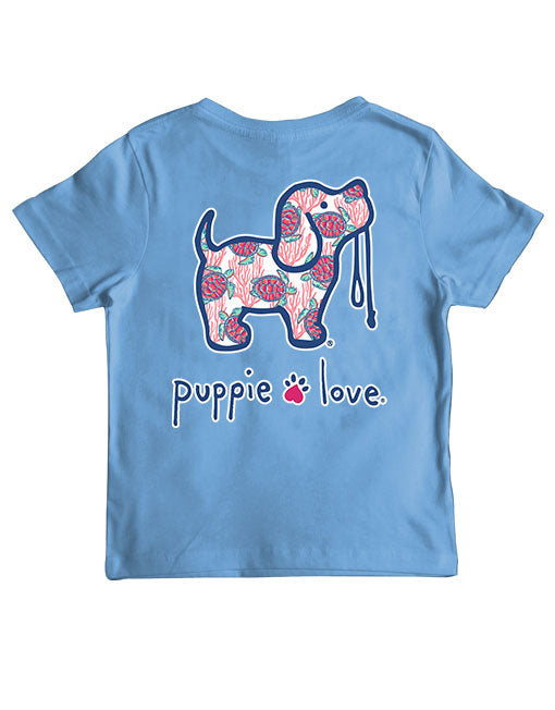 CORAL TURTLE PATTERN PUP, YOUTH SS - Puppie Love