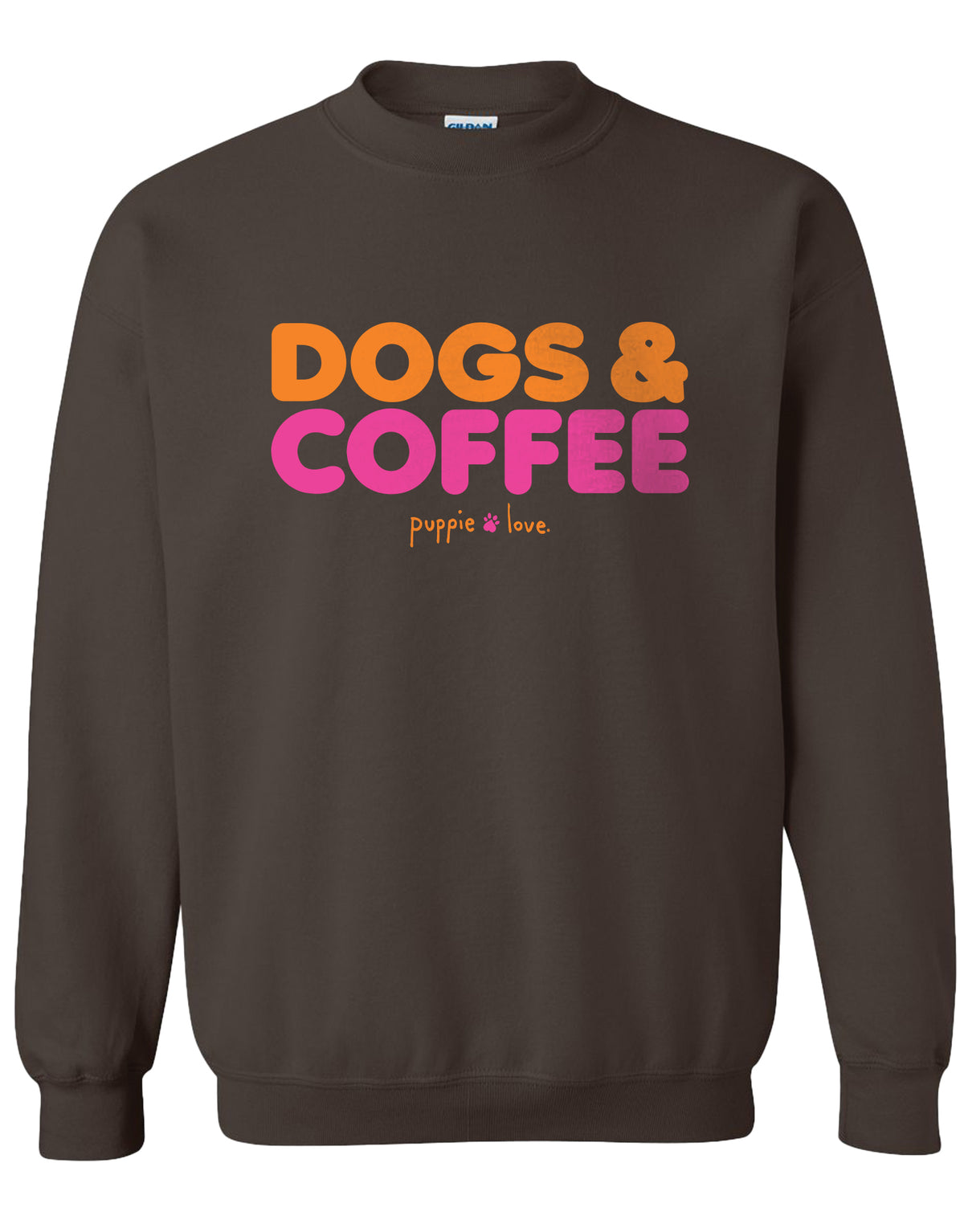 DOGS AND COFFEE, ADULT SWEATSHIRT - Puppie Love