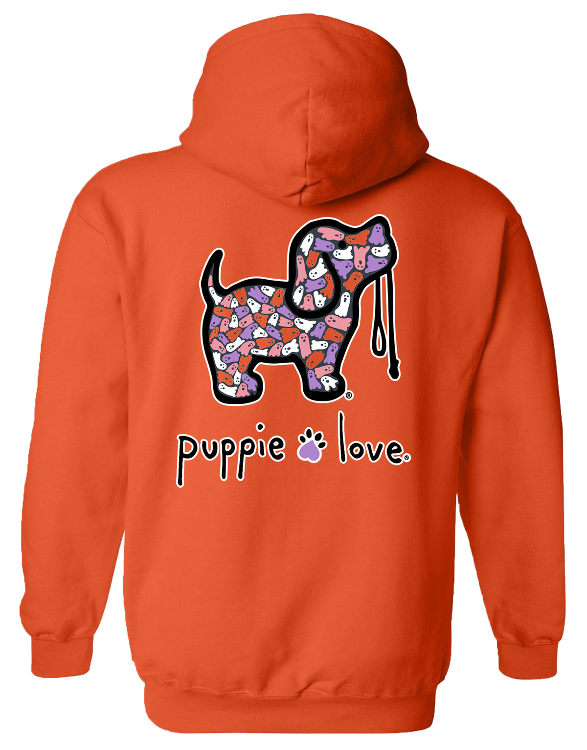 GHOST PATTERN PUP, ADULT HOODIE - Puppie Love