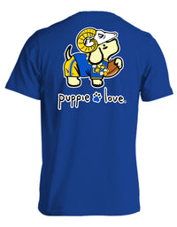 GOLD AND BLUE MASCOT PUP - Puppie Love