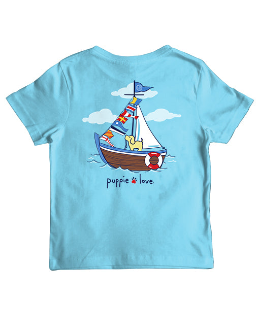 NAUTICAL FLAGS PUP, YOUTH SS - Puppie Love