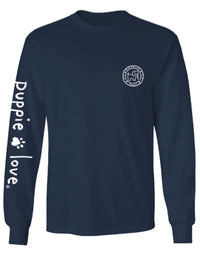 NAVY AND RED MASCOT PUP, ADULT LS - Puppie Love