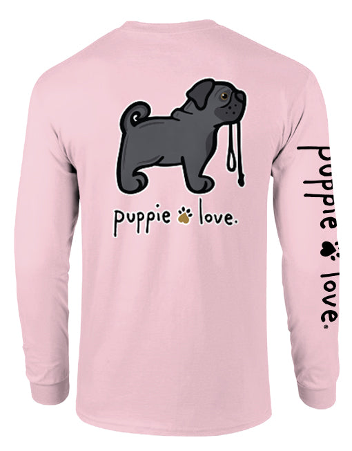 PUG PUP (BLACK), ADULT LS - Puppie Love
