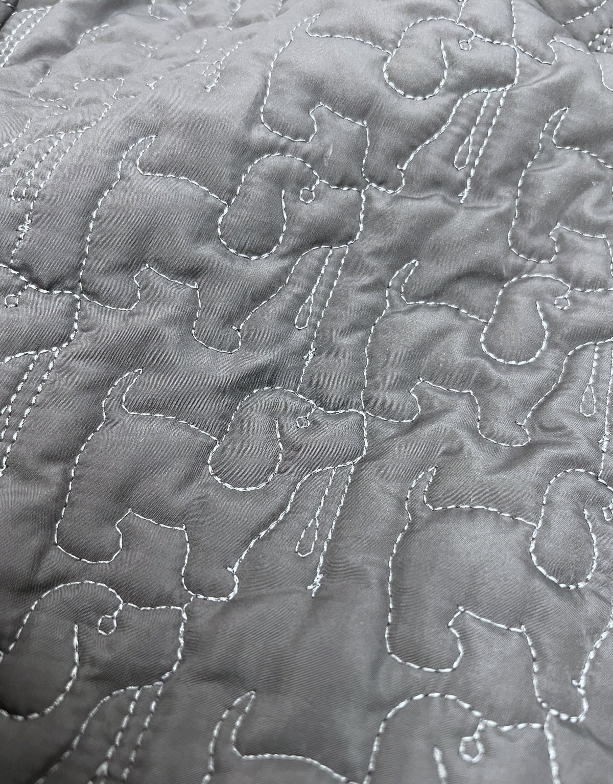 QUILTED JACKET, CHARCOAL - Puppie Love