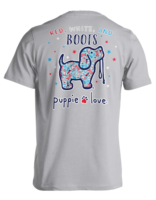 RED, WHITE, AND BOOTS PUP - Puppie Love