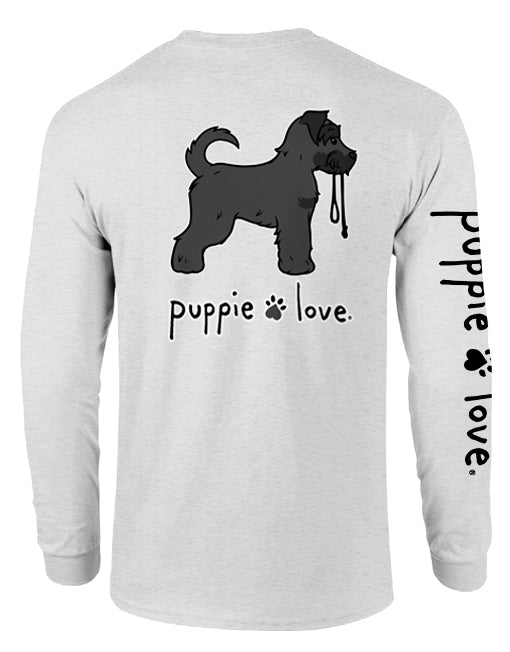 SCHNAUZER PUP (BLACK), ADULT LS - Puppie Love