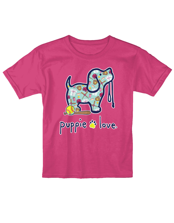 SOFTBALL PUP, YOUTH SS - Puppie Love