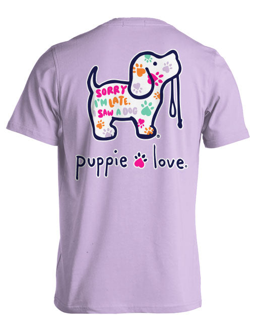SORRY I'M LATE PATTERN PUP (PRE-ORDER, SHIPS IN 2 WEEKS) - Puppie Love