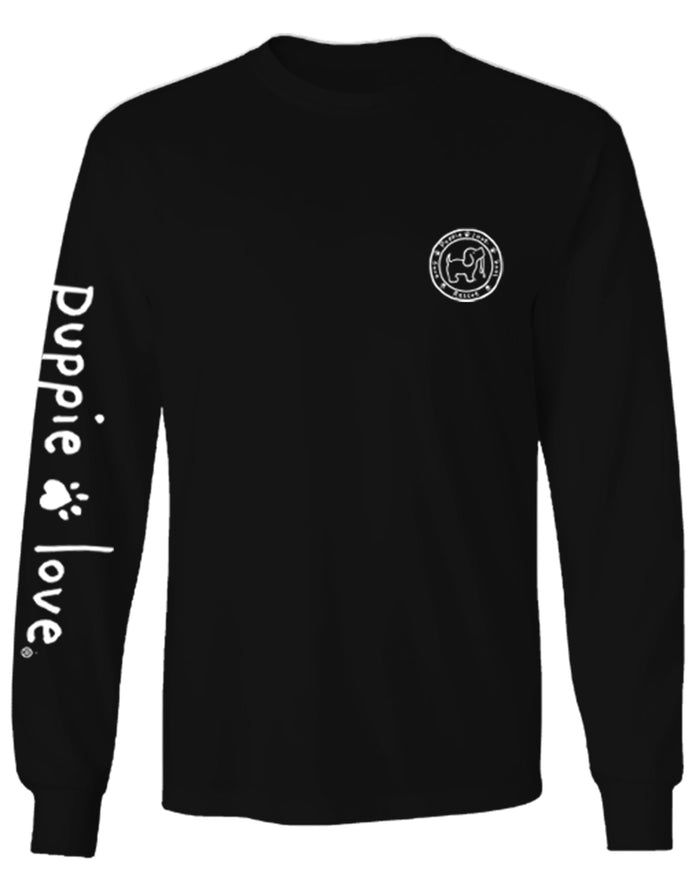 TEAL AND BLACK MASCOT PUP, ADULT LS - Puppie Love