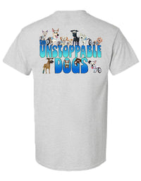 UNSTOPPABLE DOGS LOGO TEE, ASH GREY - Puppie Love