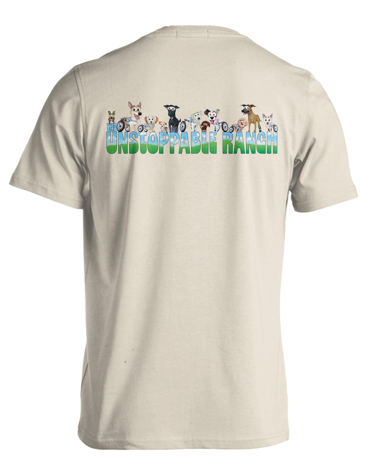 UNSTOPPABLE RANCH LOGO TEE, NATURAL - Puppie Love