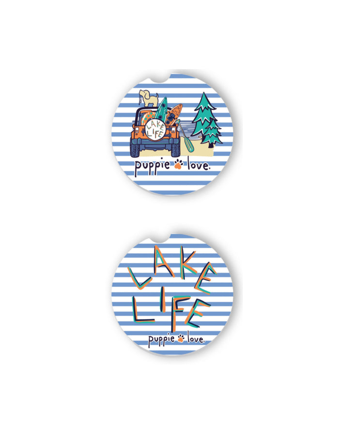 LAKE LIFE PUP CAR COASTER - Puppie Love