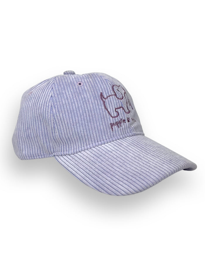 LAVENDER CORDUROY HAT - Puppie Love