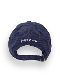 NAVY CORDUROY HAT - Puppie Love