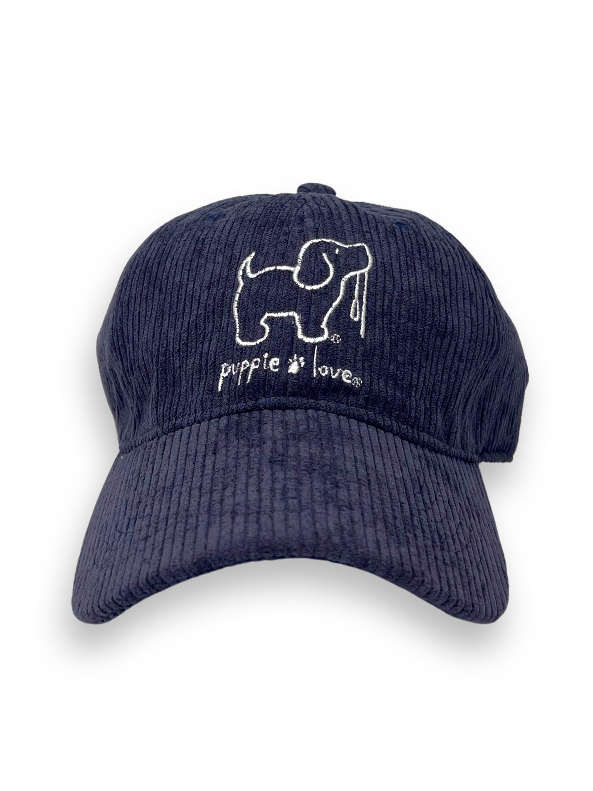 NAVY CORDUROY HAT - Puppie Love