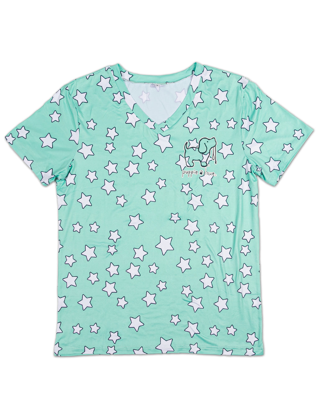 STARRY PUP LOUNGE V-NECK - Puppie Love