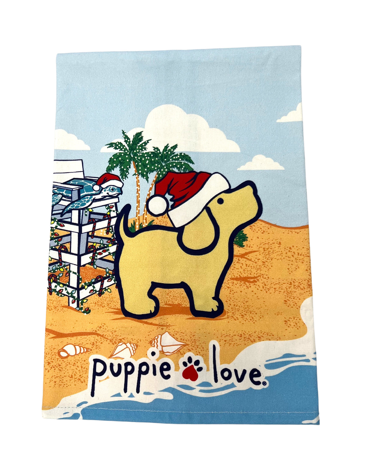 LIFEGUARD CHRISTMAS TEA TOWEL - Puppie Love