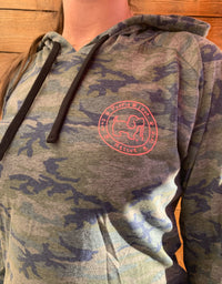 CAMO LOGO PUP, ADULT HOODIE TEE - Puppie Love
