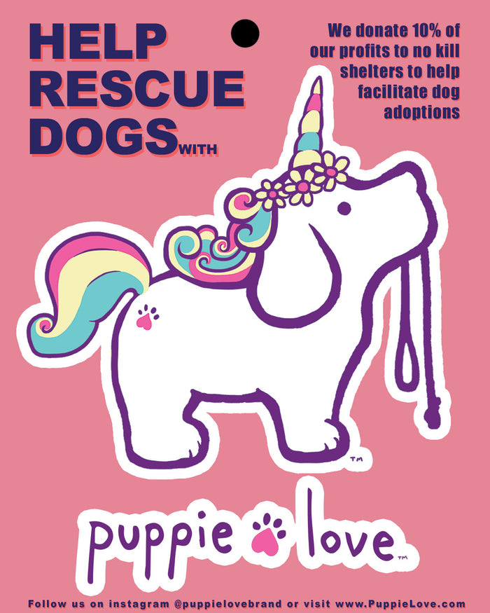 UNICORN PUP DECAL - Puppie Love