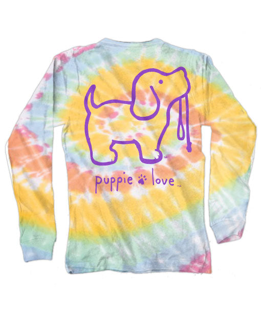 TIE DYE #2 PUP, YOUTH LS - Puppie Love