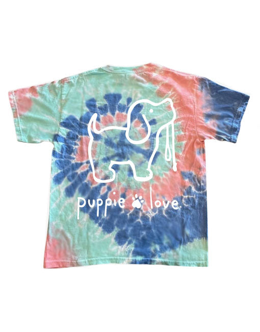 TAFFY TIE DYE PUP, YOUTH SS - Puppie Love