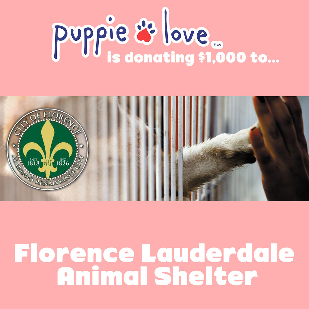 Puppie Love donates to the Florence-Laurderdale Animal Shelter!