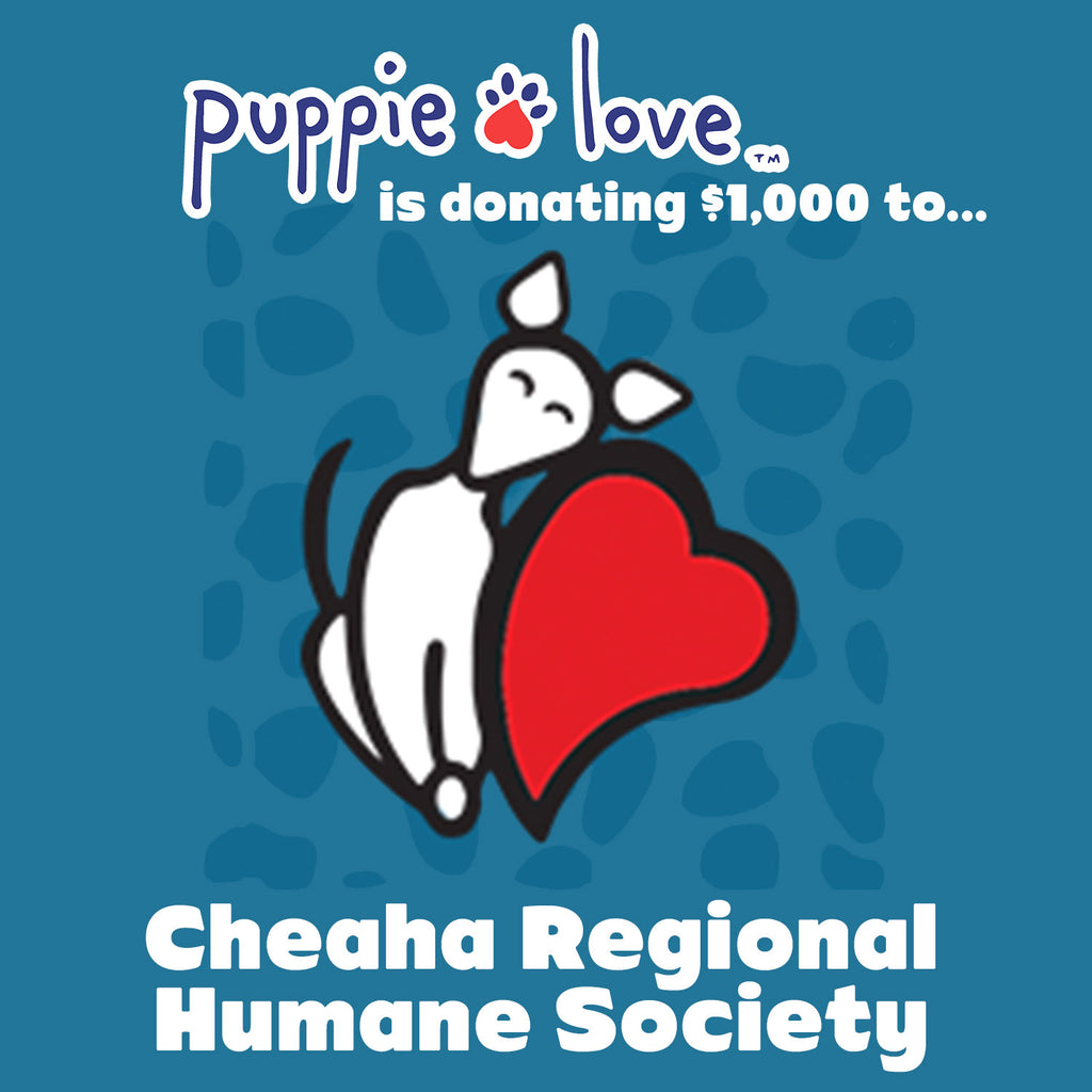 Puppie Love donates to Cheaha Regional Humane Society!