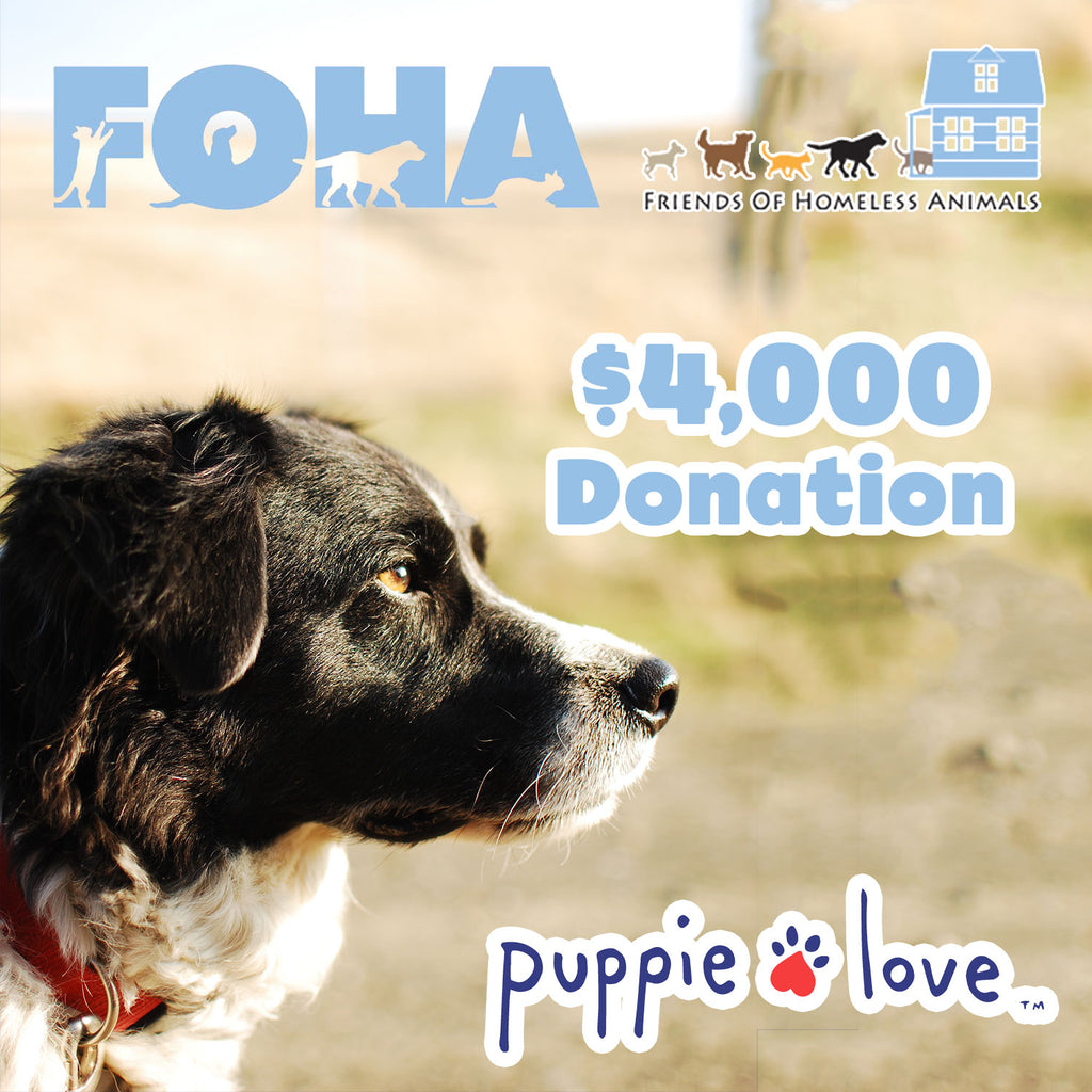 PUPPIE LOVE PARTNERS WITH FOHA!