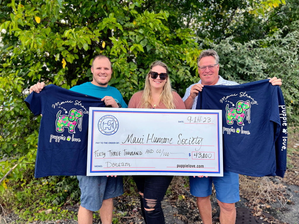 Puppie Love Donates $43,000 to Maui Humane Society!