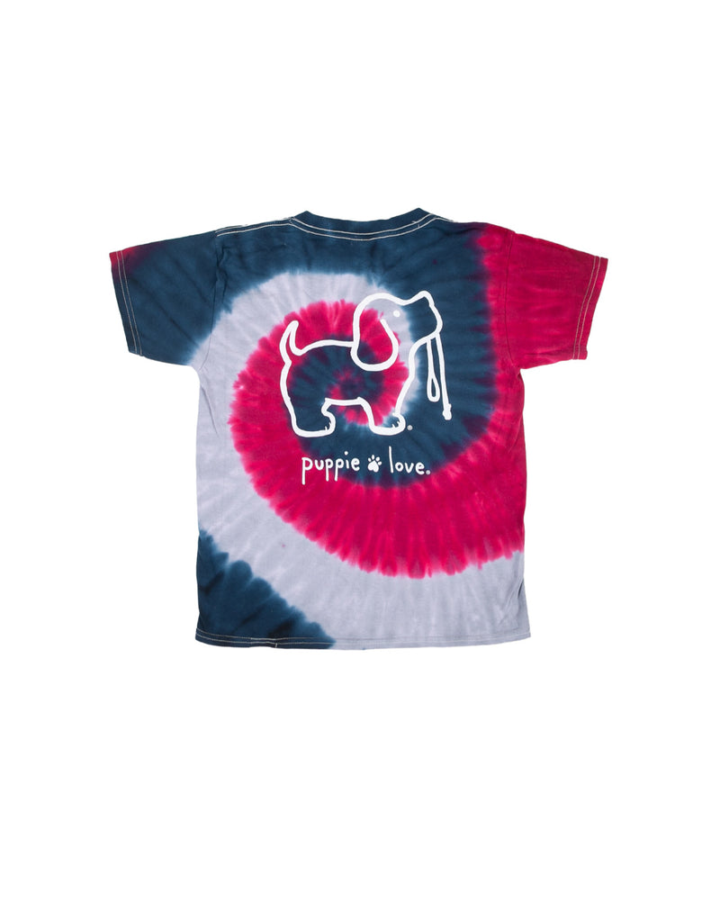 PRAIRIE WINE TIE DYE PUP, YOUTH SS - Puppie Love