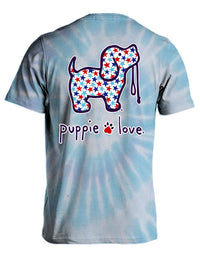 RED WHITE AND BLUE STARS PUP, WILDFLOWER - Puppie Love