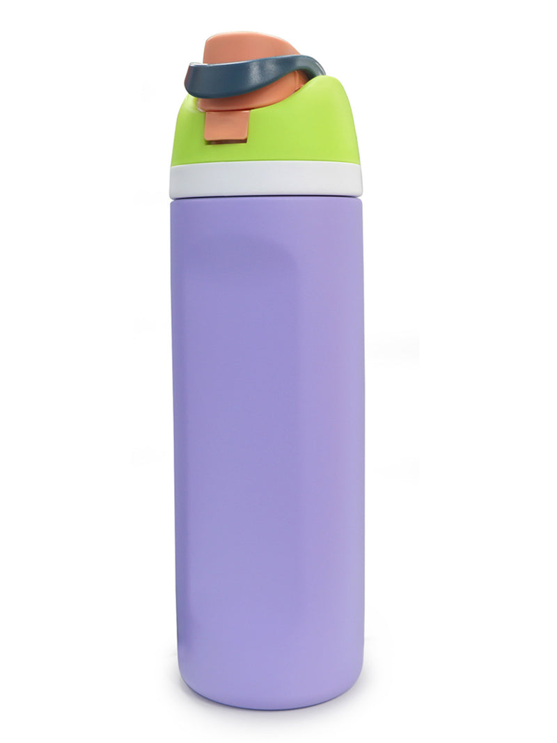 FLIP-TOP 24oz WATER BOTTLE, PURPLE - Puppie Love