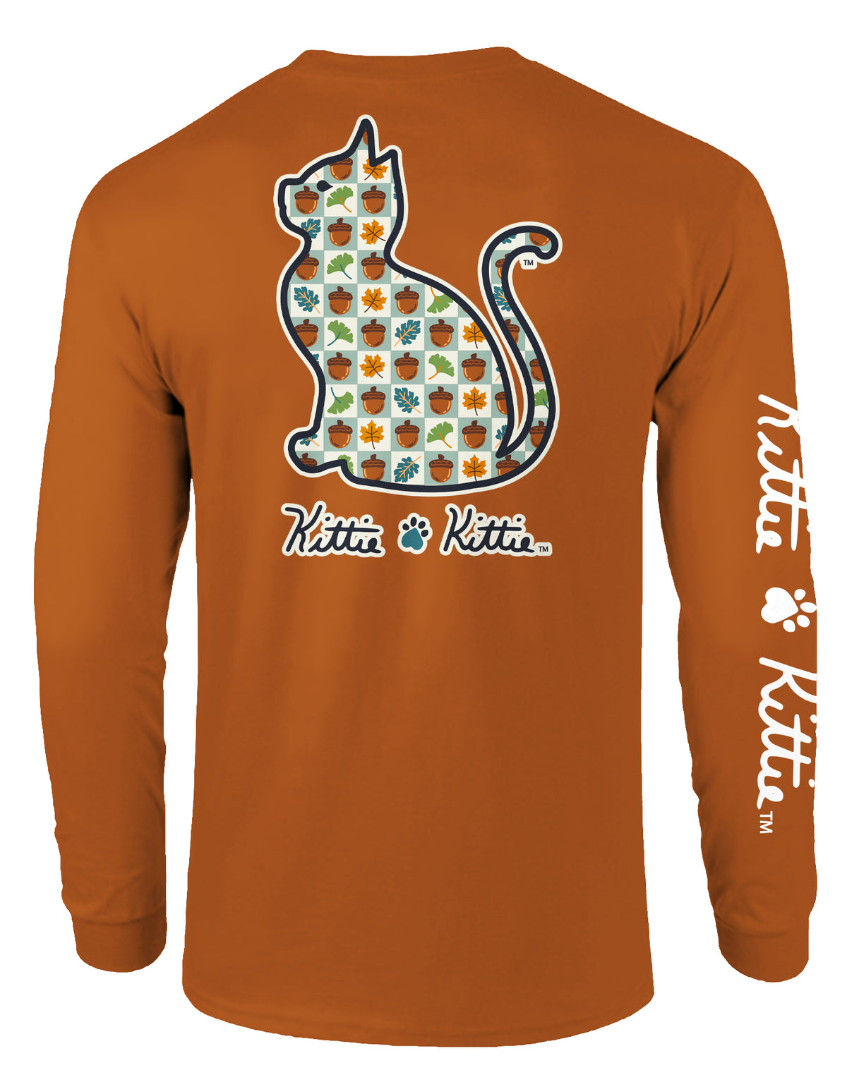 ACORN PATTERN KITTIE, ADULT LS