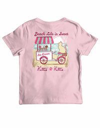 BEACH LIFE IS SWEET KITTIE, YOUTH SS (PRINTED TO ORDER) - Puppie Love