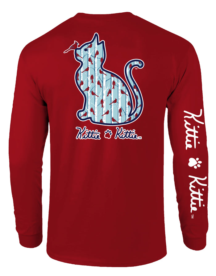 CARDINAL PATTERN KITTIE, ADULT LS