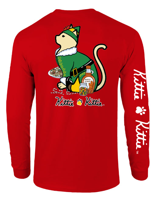 CHRISTMAS ELF KITTIE, ADULT LS - Puppie Love